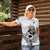 New Zealand Silver Fern Rugby Custom Women Polo Shirt Maori Tiki White Version