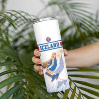 Iceland Basketball Custom Skinny Tumbler White Style
