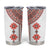 Bulgarian Embroidery Style Seamless Pattern Tumbler Cup