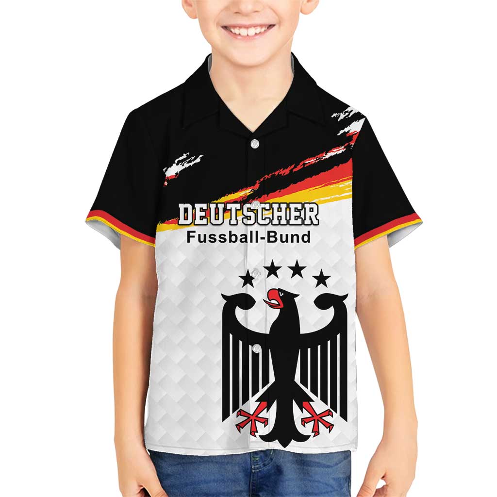 Custom Germany Football Family Matching Puletasi and Hawaiian Shirt Come On DFB-Team