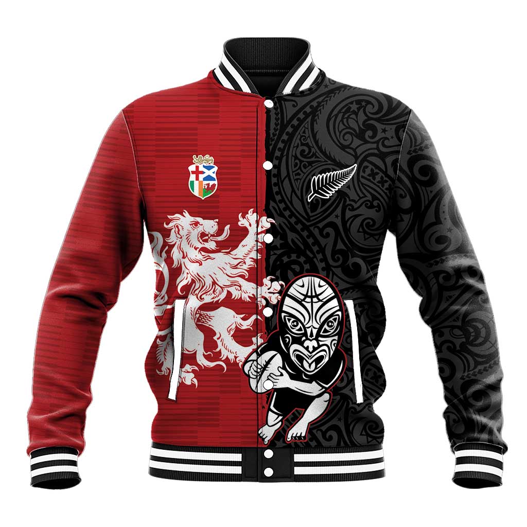 Custom British Lions New Zealand Baseball Jacket Unique Style - Polynesian Pride