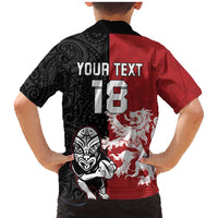 Custom British Lions New Zealand Family Matching Mermaid Dress and Hawaiian Shirt Unique Style - Polynesian Pride