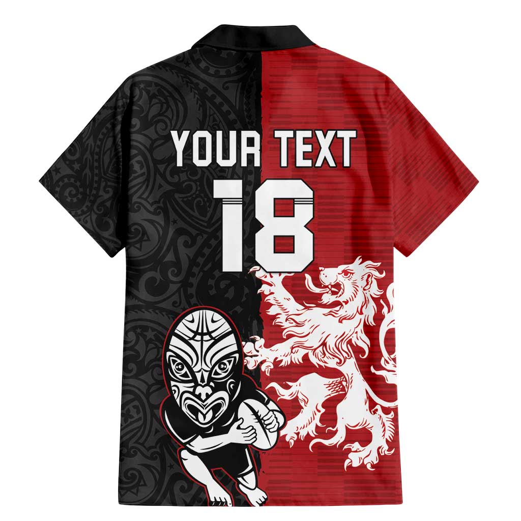 Custom British Lions New Zealand Family Matching Mermaid Dress and Hawaiian Shirt Unique Style - Polynesian Pride