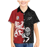 Custom British Lions New Zealand Family Matching Mermaid Dress and Hawaiian Shirt Unique Style - Polynesian Pride