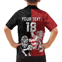 Custom British Lions New Zealand Family Matching Puletasi and Hawaiian Shirt Unique Style - Polynesian Pride