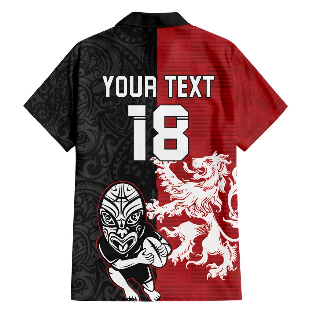 Custom British Lions New Zealand Family Matching Puletasi and Hawaiian Shirt Unique Style - Polynesian Pride
