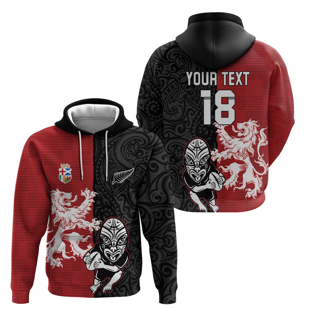 Custom British Lions New Zealand Hoodie Unique Style - Polynesian Pride