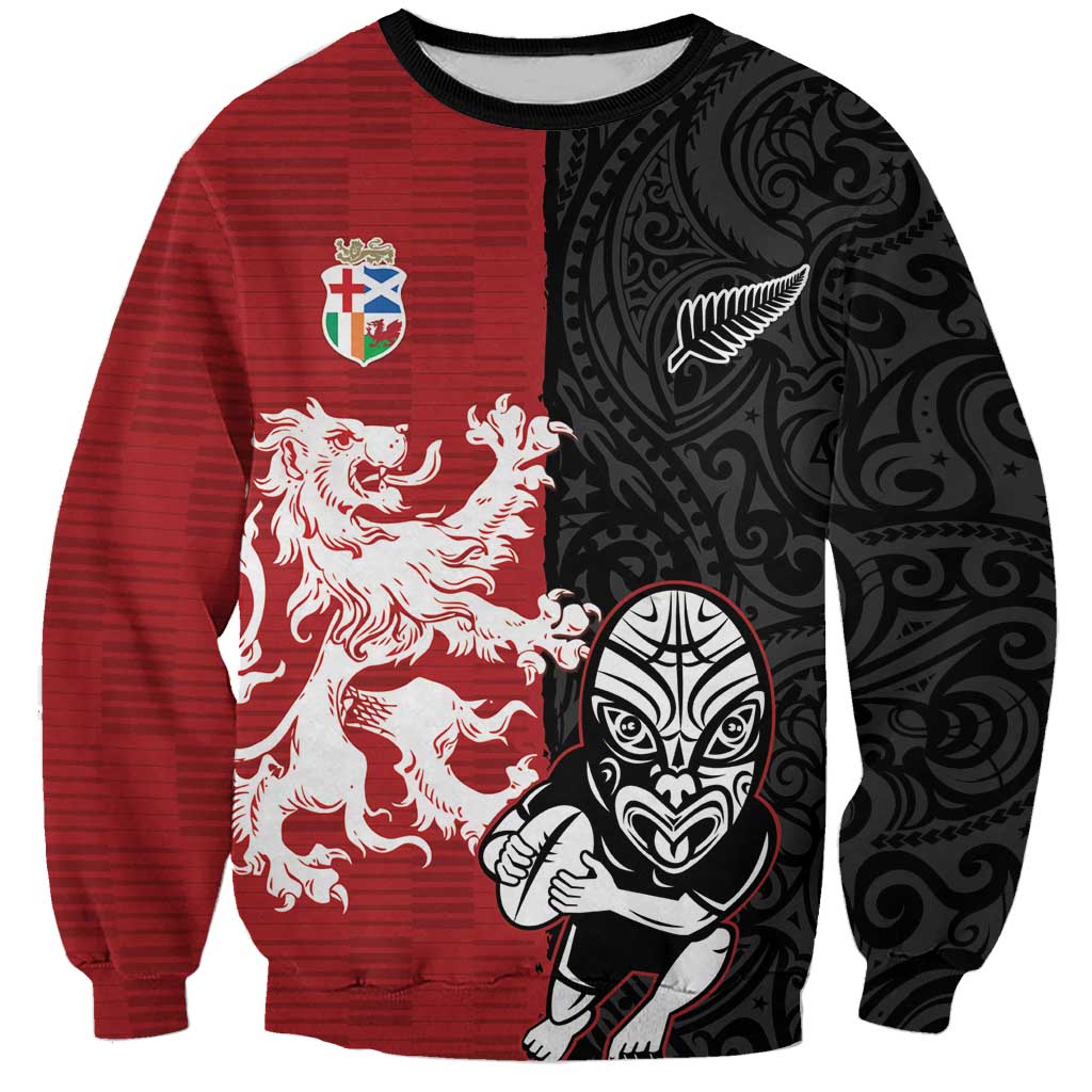 Custom British Lions New Zealand Sweatshirt Unique Style - Polynesian Pride
