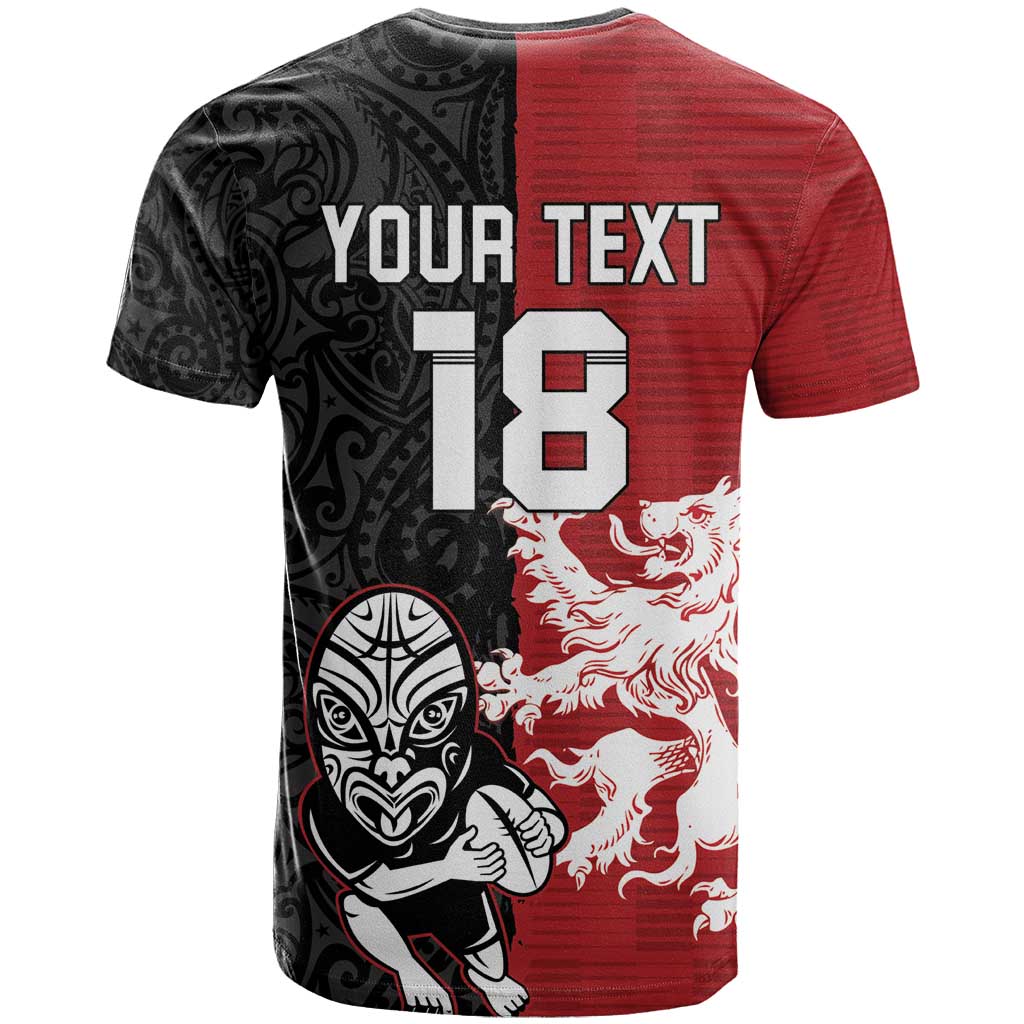 Custom British Lions New Zealand T Shirt Unique Style - Polynesian Pride