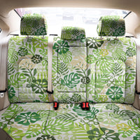 Green Aloha Hawaiian Back Car Seat Cover Monstera Hibiscus Tropical Pattern LT19 - Polynesian Pride
