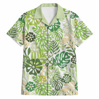 Green Aloha Hawaiian Hawaiian Shirt Monstera Hibiscus Tropical Pattern LT19 Green - Polynesian Pride