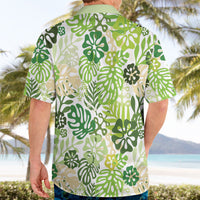 Green Aloha Hawaiian Hawaiian Shirt Monstera Hibiscus Tropical Pattern LT19 - Polynesian Pride