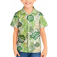 Green Aloha Hawaiian Hawaiian Shirt Monstera Hibiscus Tropical Pattern LT19 - Polynesian Pride