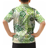 Green Aloha Hawaiian Hawaiian Shirt Monstera Hibiscus Tropical Pattern LT19 - Polynesian Pride