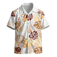 Brown Aloha Hawaiian Kid Hawaiian Shirt Monstera Hibiscus Tropical Pattern LT19 - Polynesian Pride