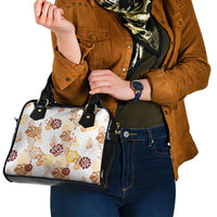 Brown Aloha Hawaiian Shoulder Handbag Monstera Hibiscus Tropical Pattern LT19 - Polynesian Pride