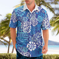 Blue Aloha Hawaiian Hawaiian Shirt Monstera Hibiscus Tropical Pattern LT19 - Polynesian Pride