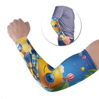 Funny Hawaii Mango Arm Sleeves Tropical Summer Beach Mascot Vacation LT19 Set of 2 Blue - Polynesian Pride