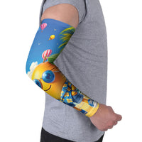Funny Hawaii Mango Arm Sleeves Tropical Summer Beach Mascot Vacation LT19 - Polynesian Pride