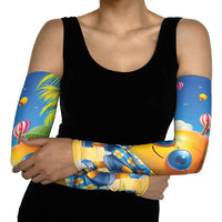 Funny Hawaii Mango Arm Sleeves Tropical Summer Beach Mascot Vacation LT19 - Polynesian Pride