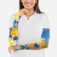 Funny Hawaii Mango Arm Sleeves Tropical Summer Beach Mascot Vacation LT19 - Polynesian Pride
