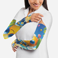 Funny Hawaii Mango Arm Sleeves Tropical Summer Beach Mascot Vacation LT19 - Polynesian Pride