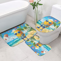Funny Hawaii Mango Bathroom Set Tropical Summer Beach Mascot Vacation LT19 - Polynesian Pride