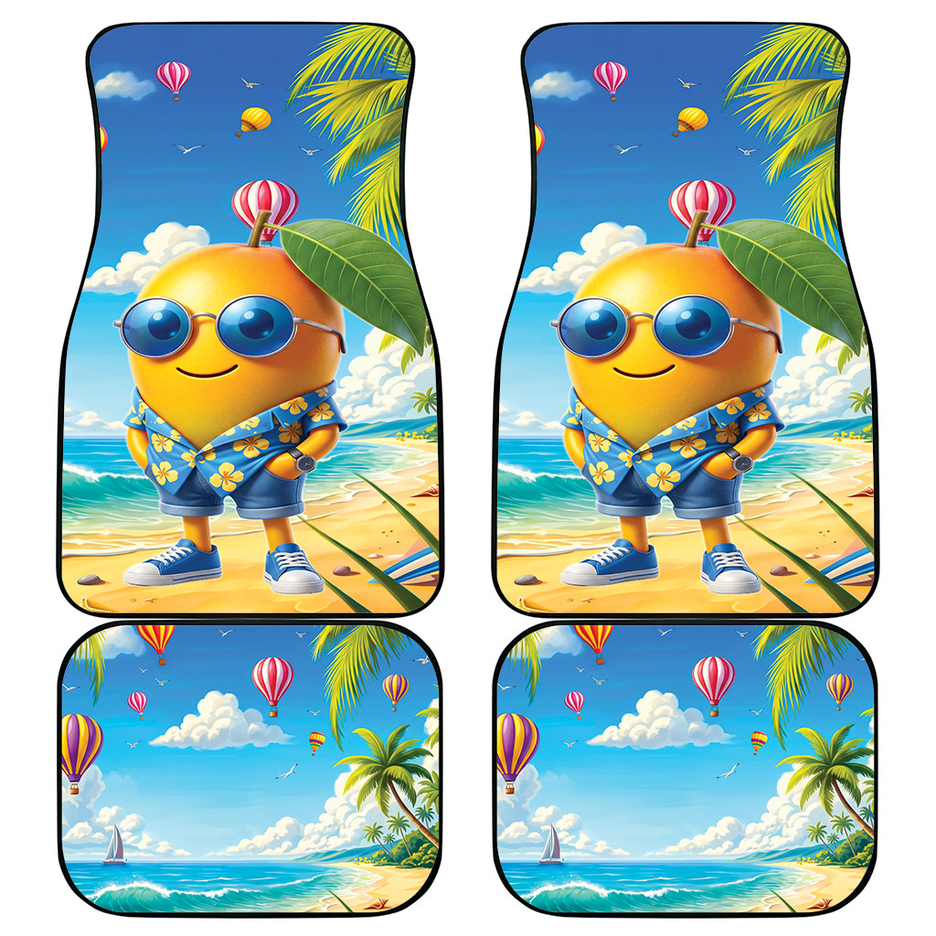 Funny Hawaii Mango Car Mats Tropical Summer Beach Mascot Vacation LT19 - Polynesian Pride