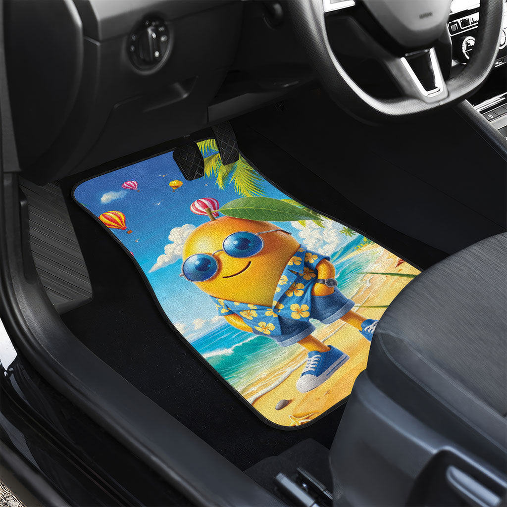 Funny Hawaii Mango Car Mats Tropical Summer Beach Mascot Vacation LT19 - Polynesian Pride