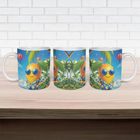Funny Hawaii Mango Ceramic Mug Tropical Summer Beach Mascot Vacation LT19 - Polynesian Pride