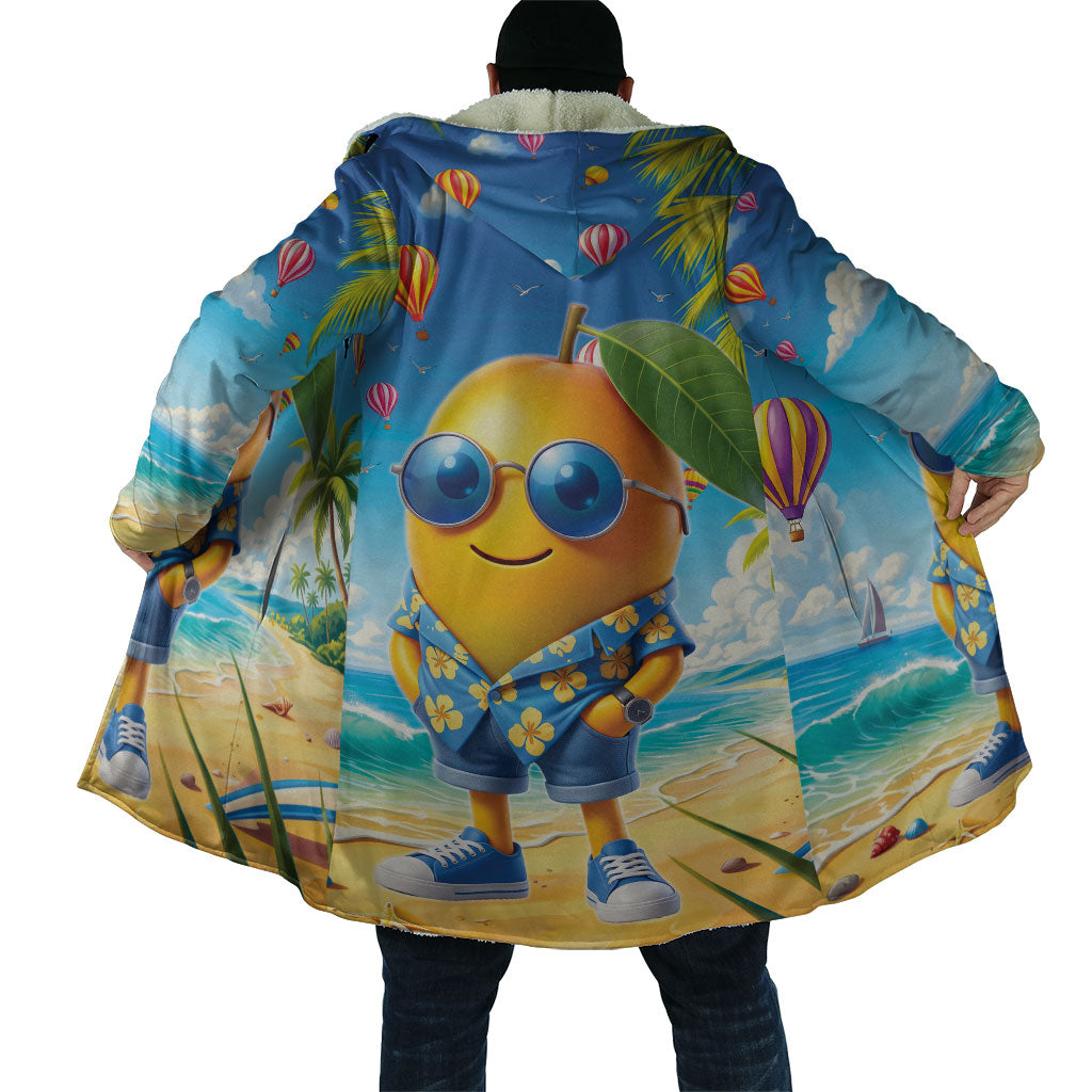 Funny Hawaii Mango Cloak Tropical Summer Beach Mascot Vacation LT19 - Polynesian Pride