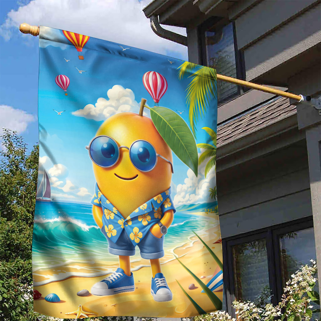 Funny Hawaii Mango Garden Flag Tropical Summer Beach Mascot Vacation LT19 - Polynesian Pride