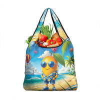 Funny Hawaii Mango Grocery Bag Tropical Summer Beach Mascot Vacation LT19 1-pack One Size Blue - Polynesian Pride