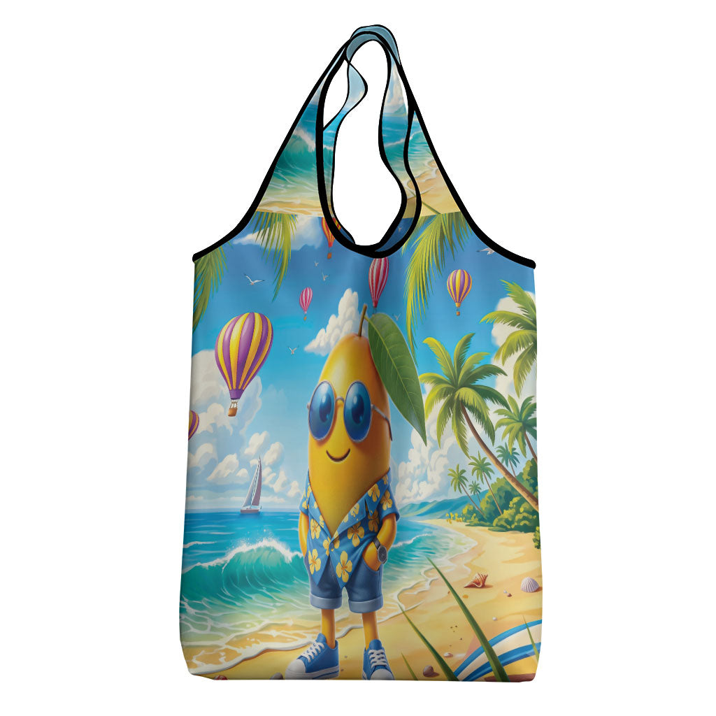 Funny Hawaii Mango Grocery Bag Tropical Summer Beach Mascot Vacation LT19 - Polynesian Pride