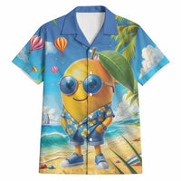 Funny Hawaii Mango Hawaiian Shirt Tropical Summer Beach Mascot Vacation LT19 Blue - Polynesian Pride