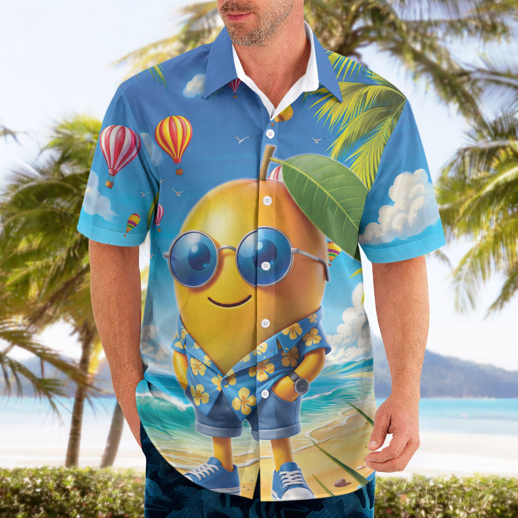 Funny Hawaii Mango Hawaiian Shirt Tropical Summer Beach Mascot Vacation LT19 - Polynesian Pride