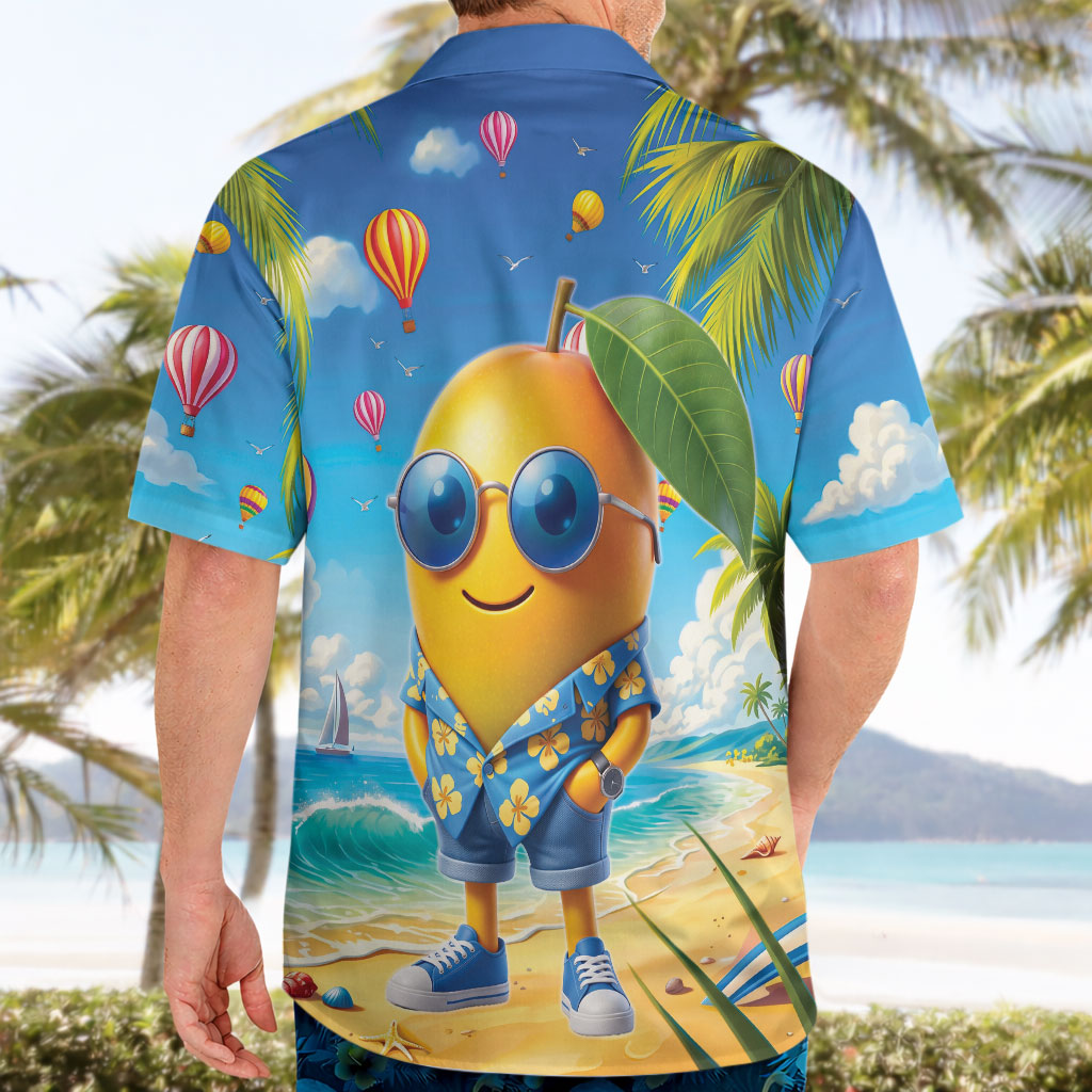 Funny Hawaii Mango Hawaiian Shirt Tropical Summer Beach Mascot Vacation LT19 - Polynesian Pride