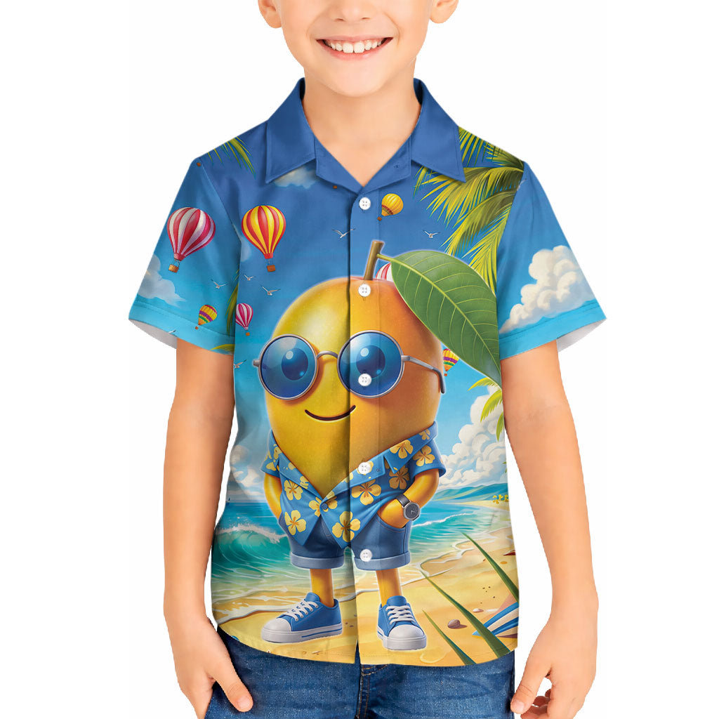 Funny Hawaii Mango Hawaiian Shirt Tropical Summer Beach Mascot Vacation LT19 - Polynesian Pride