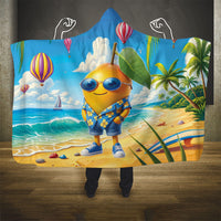 Funny Hawaii Mango Hooded Blanket Tropical Summer Beach Mascot Vacation LT19 - Polynesian Pride