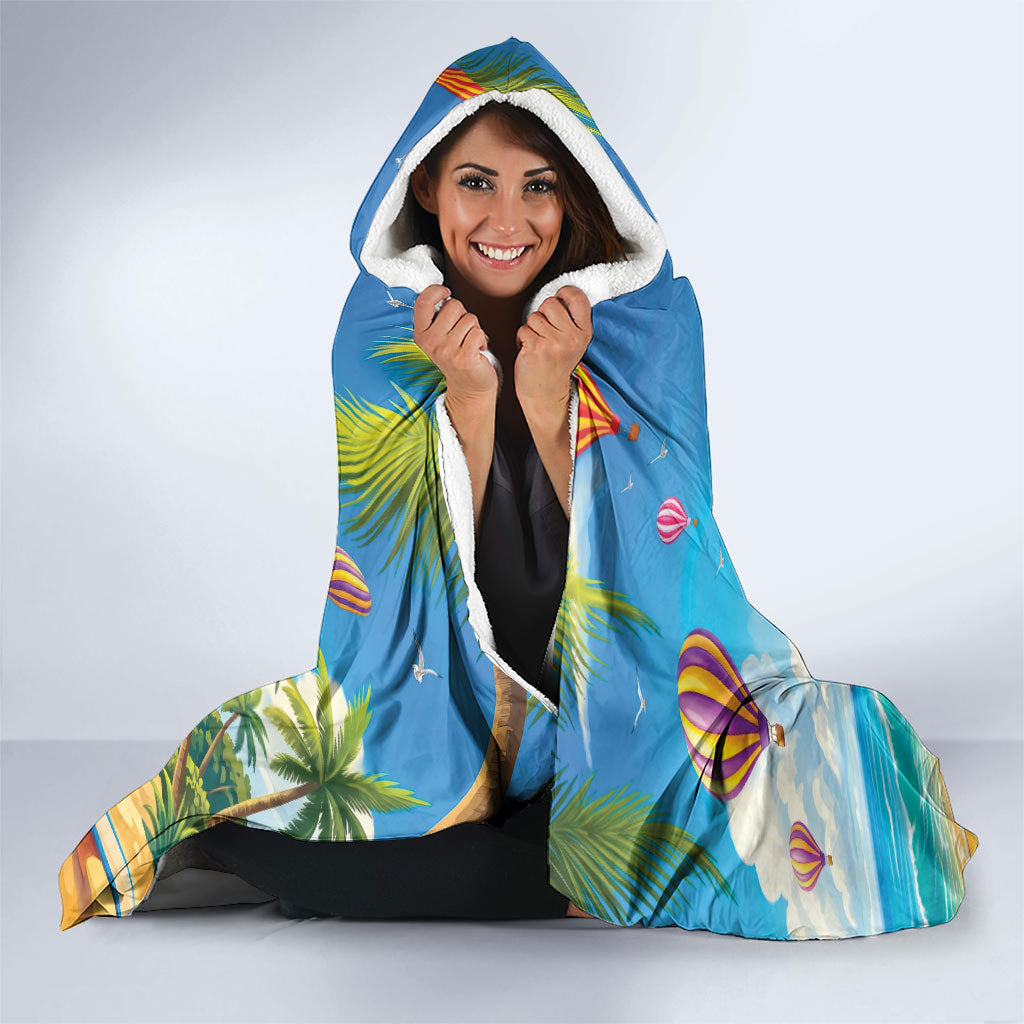 Funny Hawaii Mango Hooded Blanket Tropical Summer Beach Mascot Vacation LT19 - Polynesian Pride