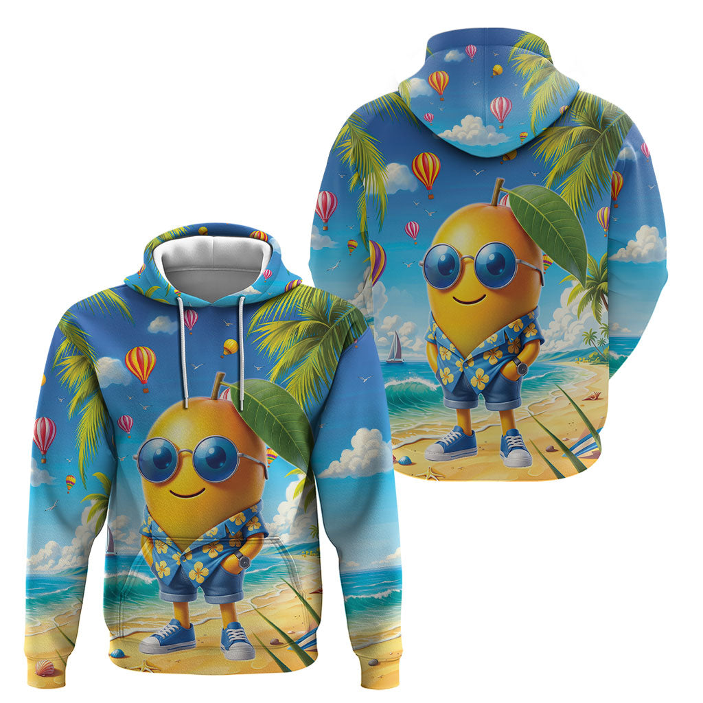Funny Hawaii Mango Hoodie Tropical Summer Beach Mascot Vacation LT19 - Polynesian Pride