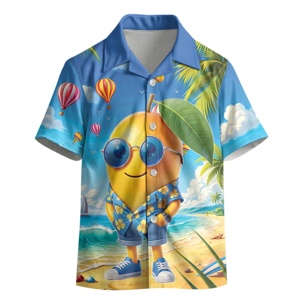 Funny Hawaii Mango Kid Hawaiian Shirt Tropical Summer Beach Mascot Vacation LT19 - Polynesian Pride