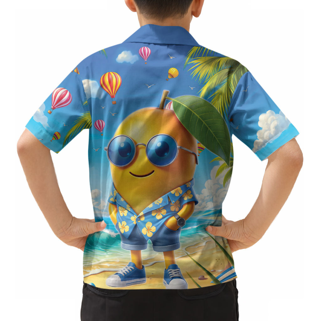 Funny Hawaii Mango Kid Hawaiian Shirt Tropical Summer Beach Mascot Vacation LT19 - Polynesian Pride