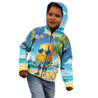 Funny Hawaii Mango Kid Hoodie Tropical Summer Beach Mascot Vacation LT19 - Polynesian Pride