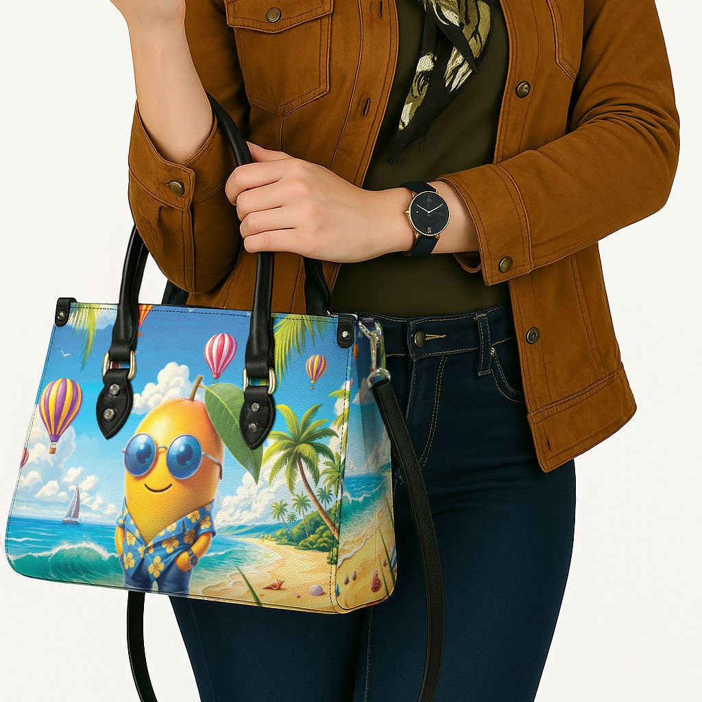 Funny Hawaii Mango Leather Bag Tropical Summer Beach Mascot Vacation LT19 - Polynesian Pride