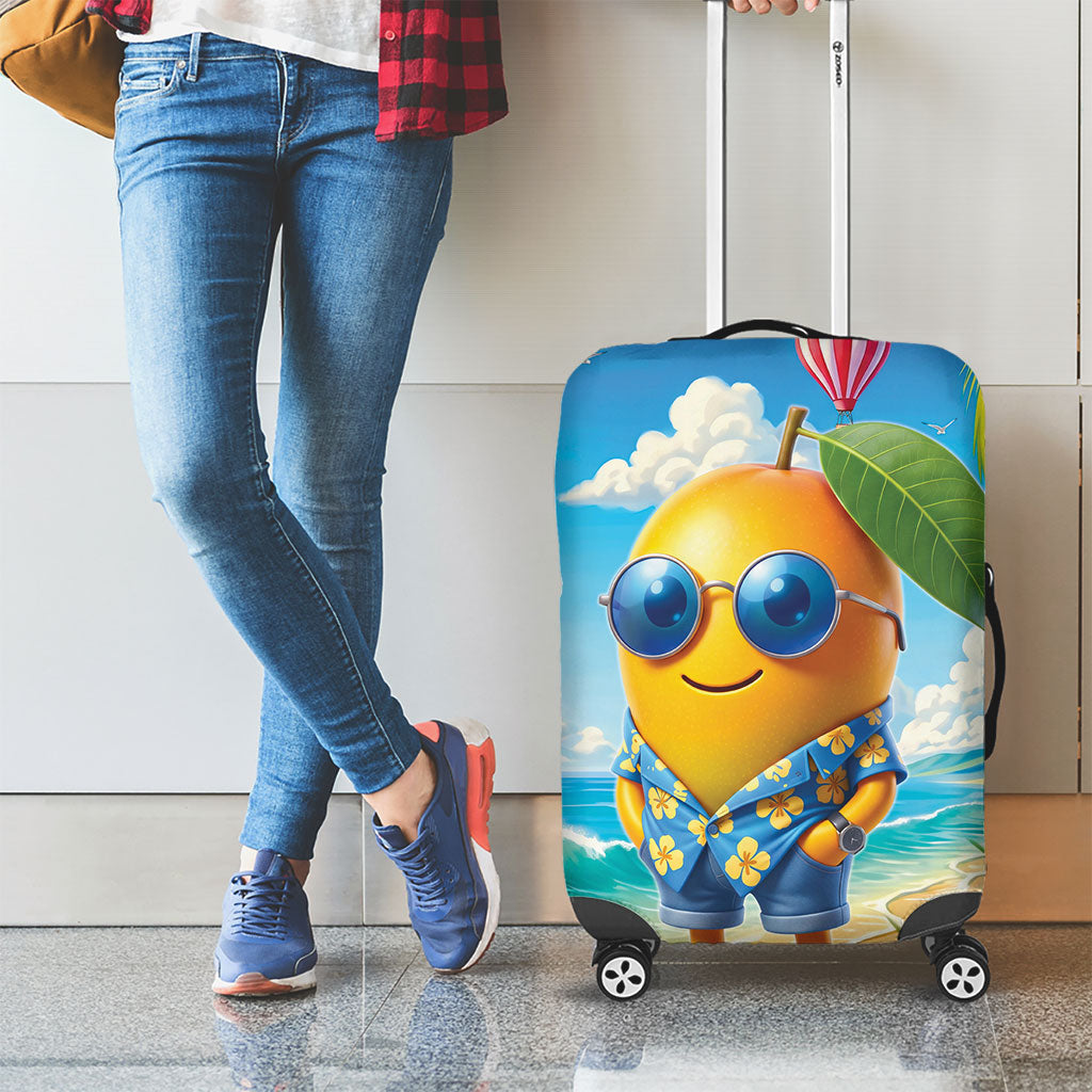 Funny Hawaii Mango Luggage Cover Tropical Summer Beach Mascot Vacation LT19 - Polynesian Pride