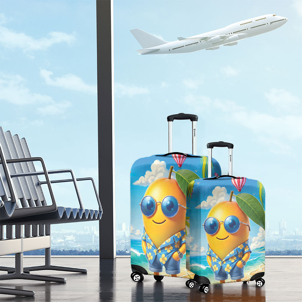 Funny Hawaii Mango Luggage Cover Tropical Summer Beach Mascot Vacation LT19 - Polynesian Pride