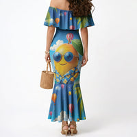 Funny Hawaii Mango Mermaid Dress Tropical Summer Beach Mascot Vacation LT19 - Polynesian Pride