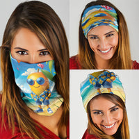 Funny Hawaii Mango Neck Gaiter Tropical Summer Beach Mascot Vacation LT19 - Polynesian Pride
