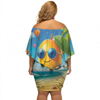 Funny Hawaii Mango Off Shoulder Short Dress Tropical Summer Beach Mascot Vacation LT19 - Polynesian Pride